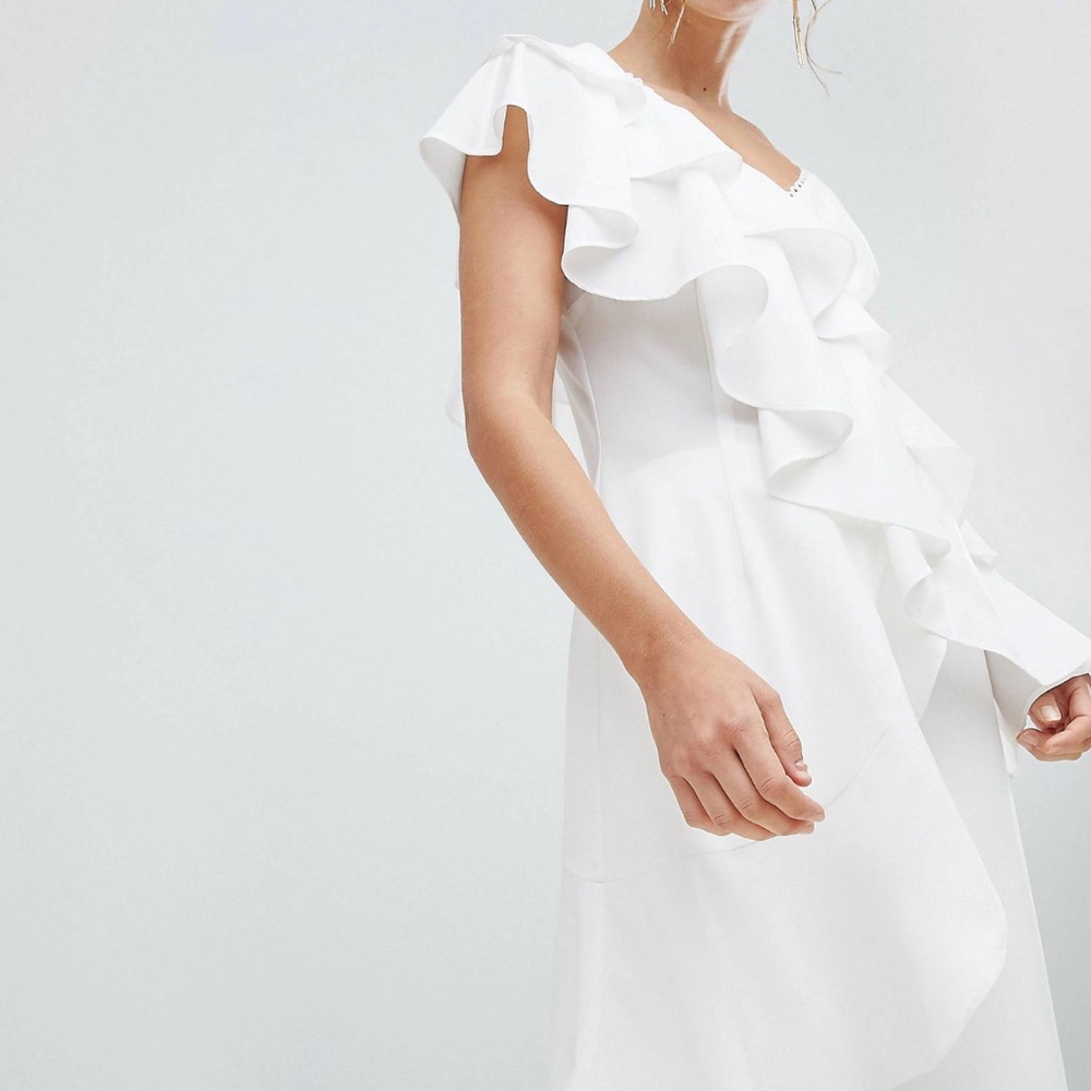 Asos - asymmetric cami ruffle top